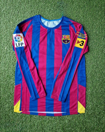 Barcelona Thuisshirt Lange Mouwen 05/06
